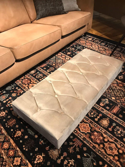 Non storage Chesterfield Footstool Bench, Pouffe footrest - ISTOOLS