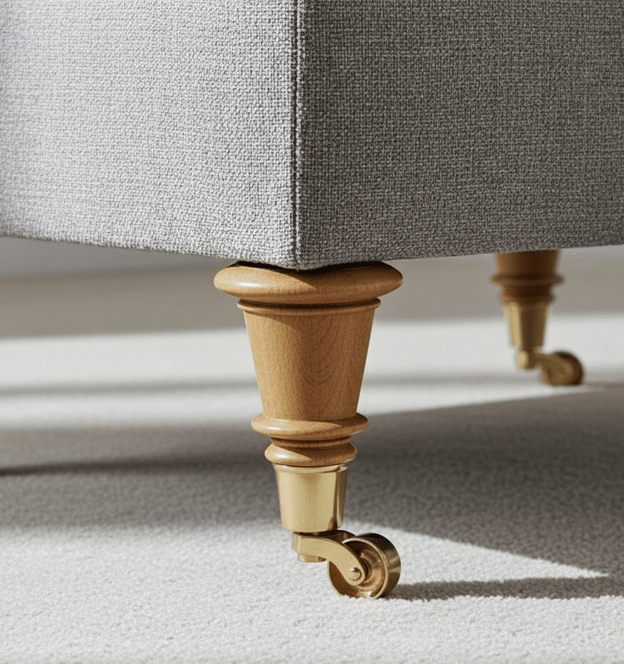 Oak castor gold legs