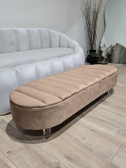 Olivia Coffee Table Bench - lid panel lid storage Footstool seat - ISTOOLS