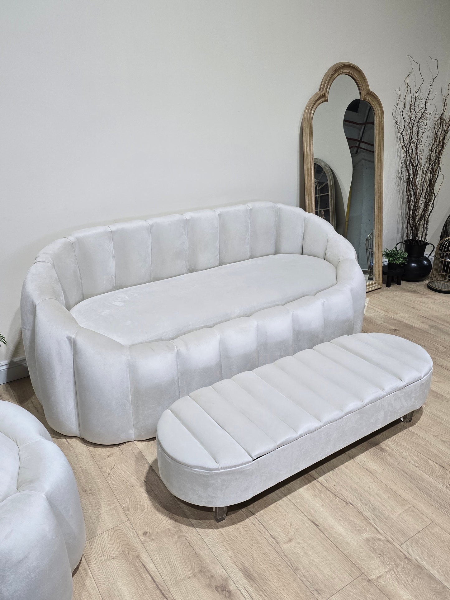 Olivia Coffee Table Bench - lid panel lid storage Footstool seat - ISTOOLS