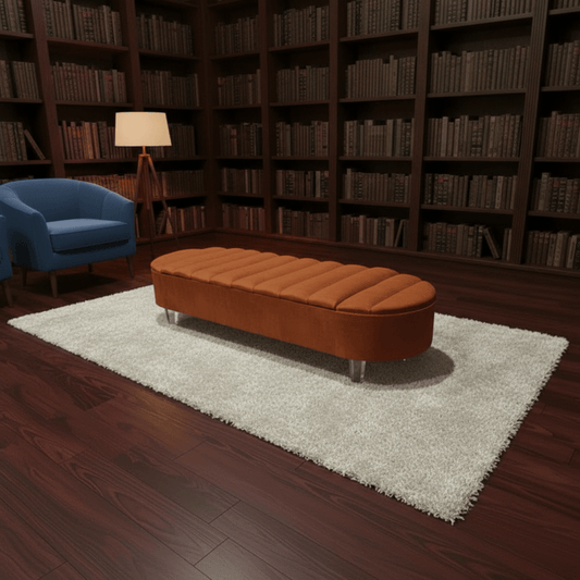 Olivia Storage Ottoman Coffee Table Bench – UK Handmade Multi - Functional Seat - ISTOOLS