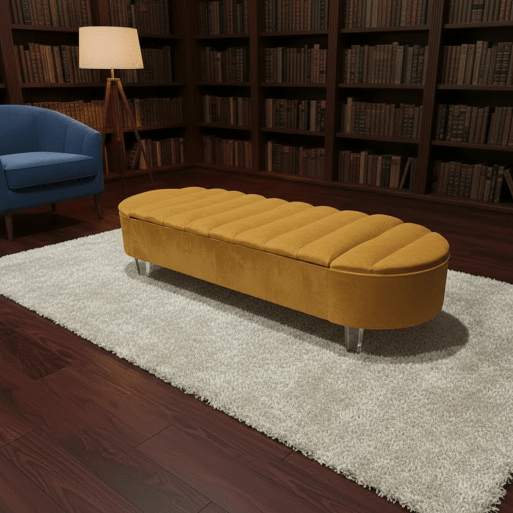 Olivia Storage Ottoman Coffee Table Bench – UK Handmade Multi - Functional Seat - ISTOOLS