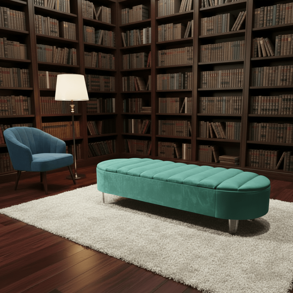 Olivia Storage Ottoman Coffee Table Bench – UK Handmade Multi - Functional Seat - ISTOOLS