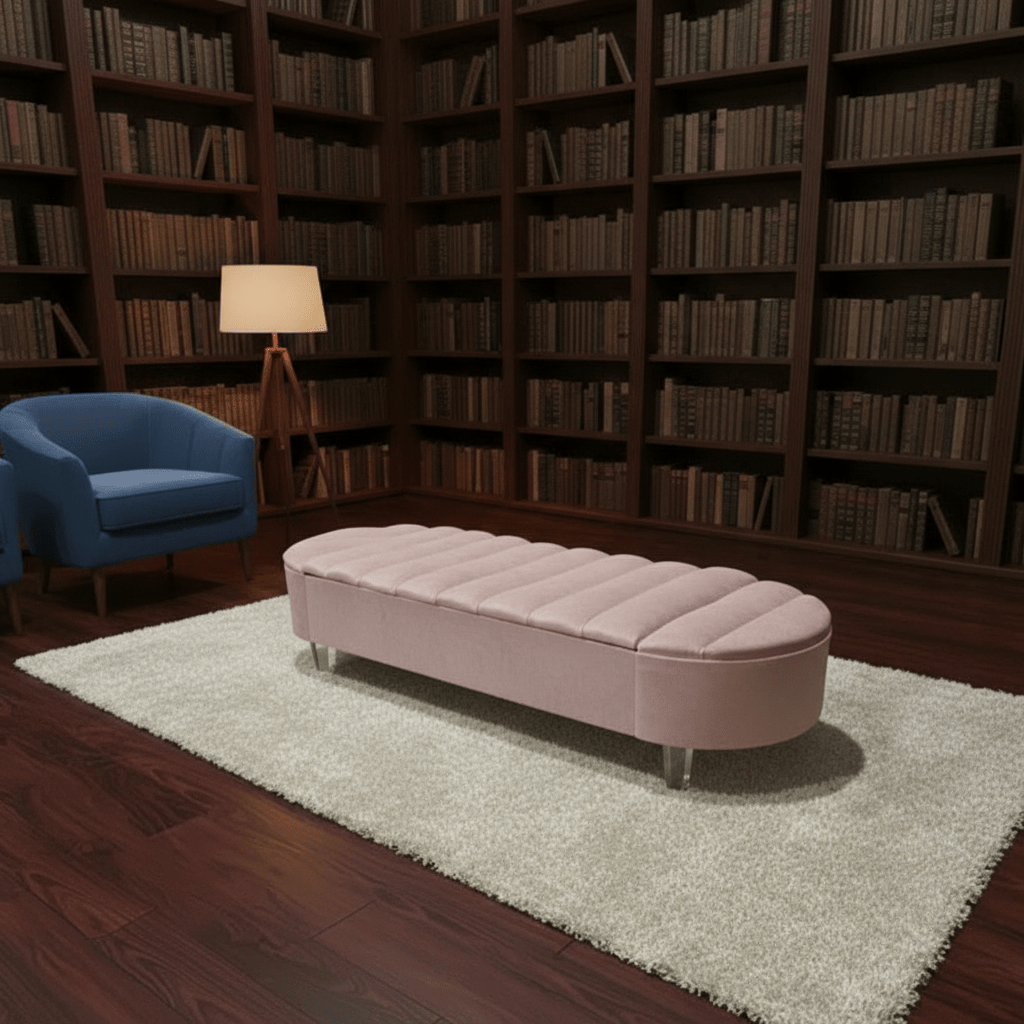 Olivia Storage Ottoman Coffee Table Bench – UK Handmade Multi - Functional Seat - ISTOOLS
