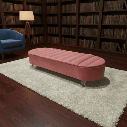 Olivia Storage Ottoman Coffee Table Bench – UK Handmade Multi - Functional Seat - ISTOOLS