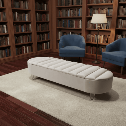 Olivia Storage Ottoman Coffee Table Bench – UK Handmade Multi - Functional Seat - ISTOOLS