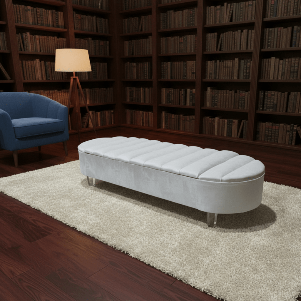 Olivia Storage Ottoman Coffee Table Bench – UK Handmade Multi - Functional Seat - ISTOOLS