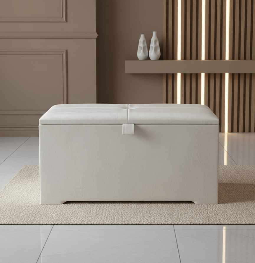 Ottoman deep bedroom storage box bench seat - ISTOOLS