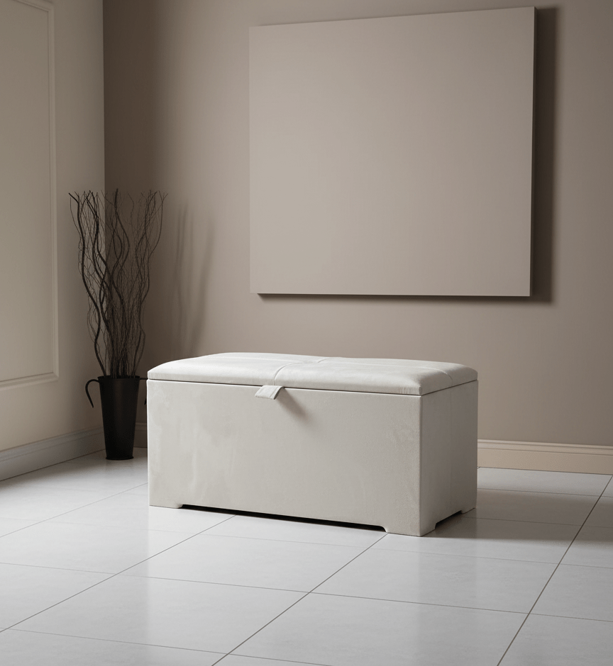 Ottoman deep bedroom storage box bench seat - ISTOOLS