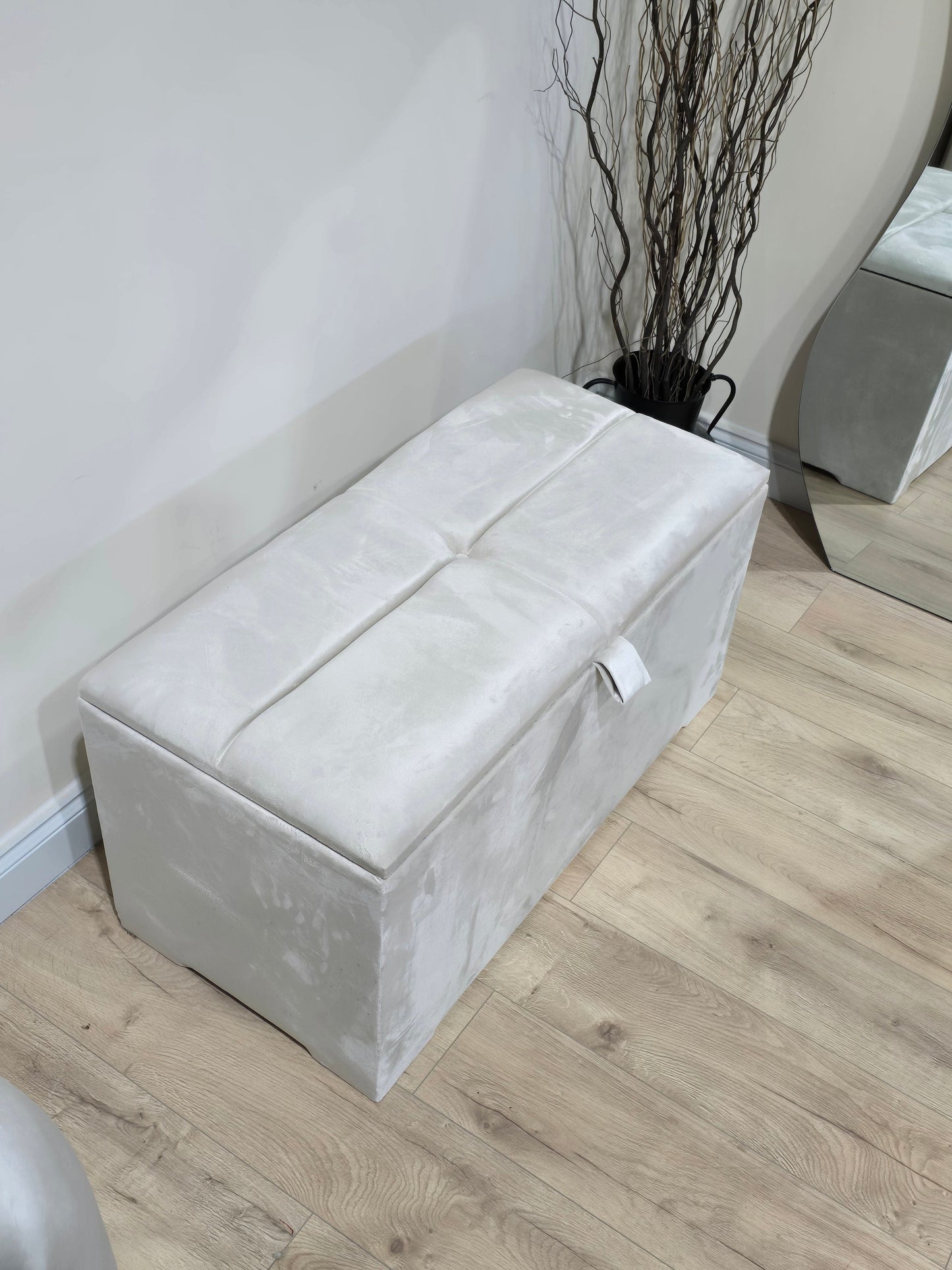 Ottoman deep bedroom storage box bench seat - ISTOOLS