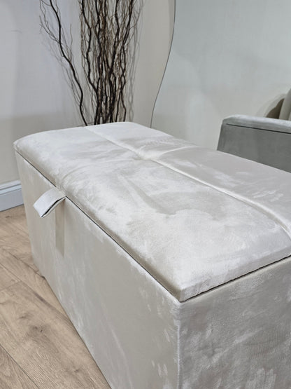 Ottoman deep bedroom storage box bench seat - ISTOOLS