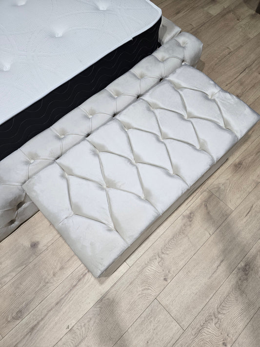 Ottoman end of bed deep storage box chesterfield lid - ISTOOLS