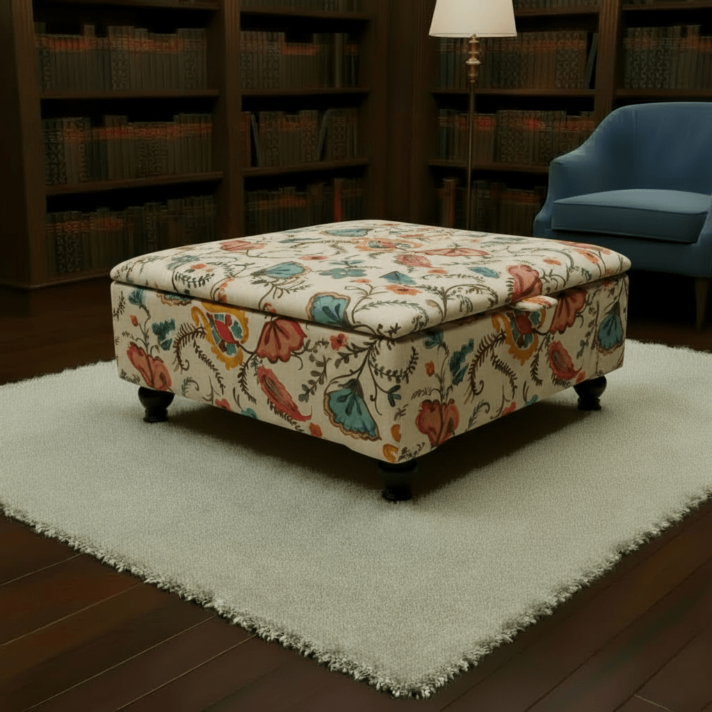 Oversized Blanket Box Ottoman Storage – Large Square Coffee Table Footstool UK | istools - ISTOOLS