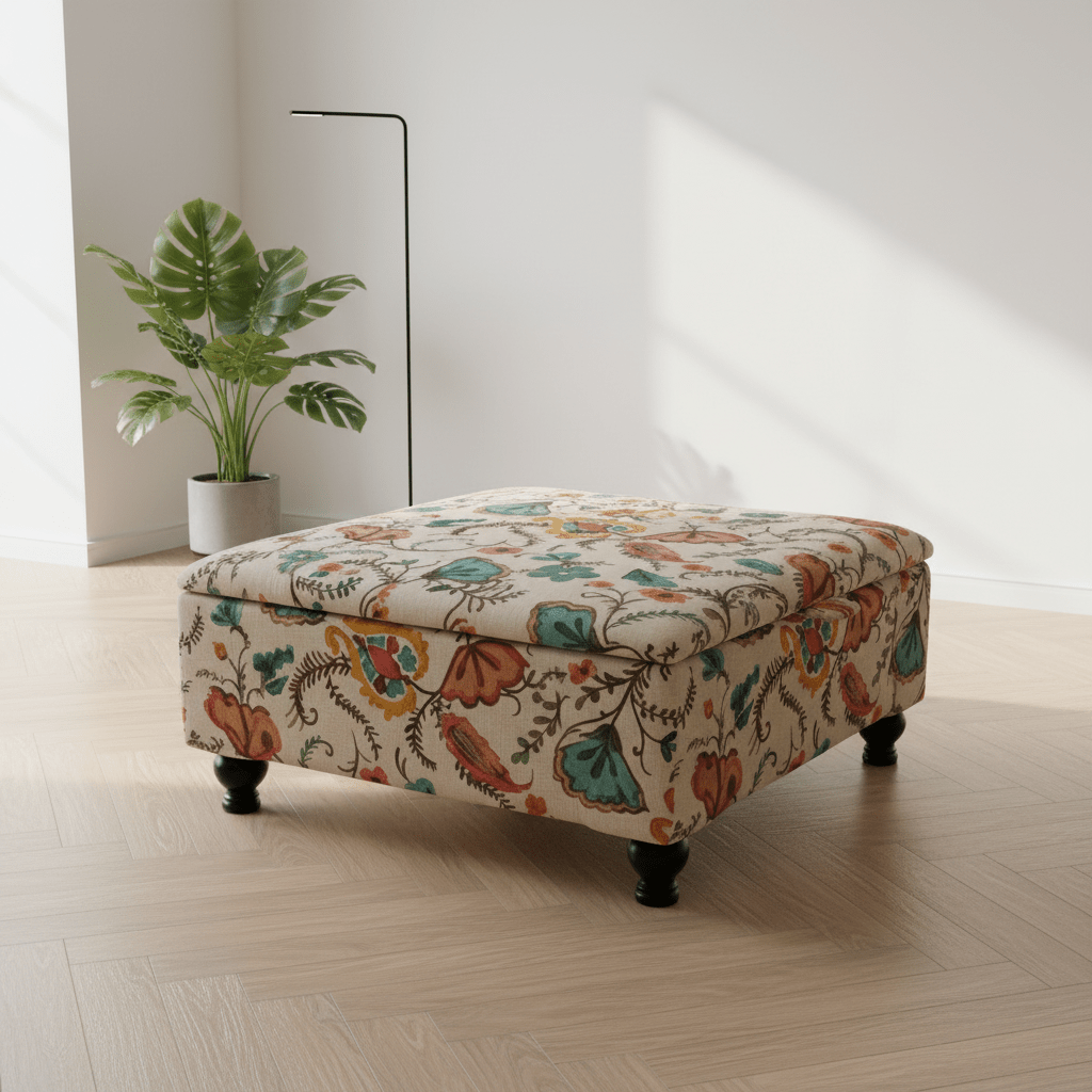 Oversized Blanket Box Ottoman Storage – Large Square Coffee Table Footstool UK | istools - ISTOOLS