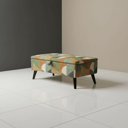 Painterly Rectangular Storage Ottoman – Designer Accent Furniture - ISTOOLS