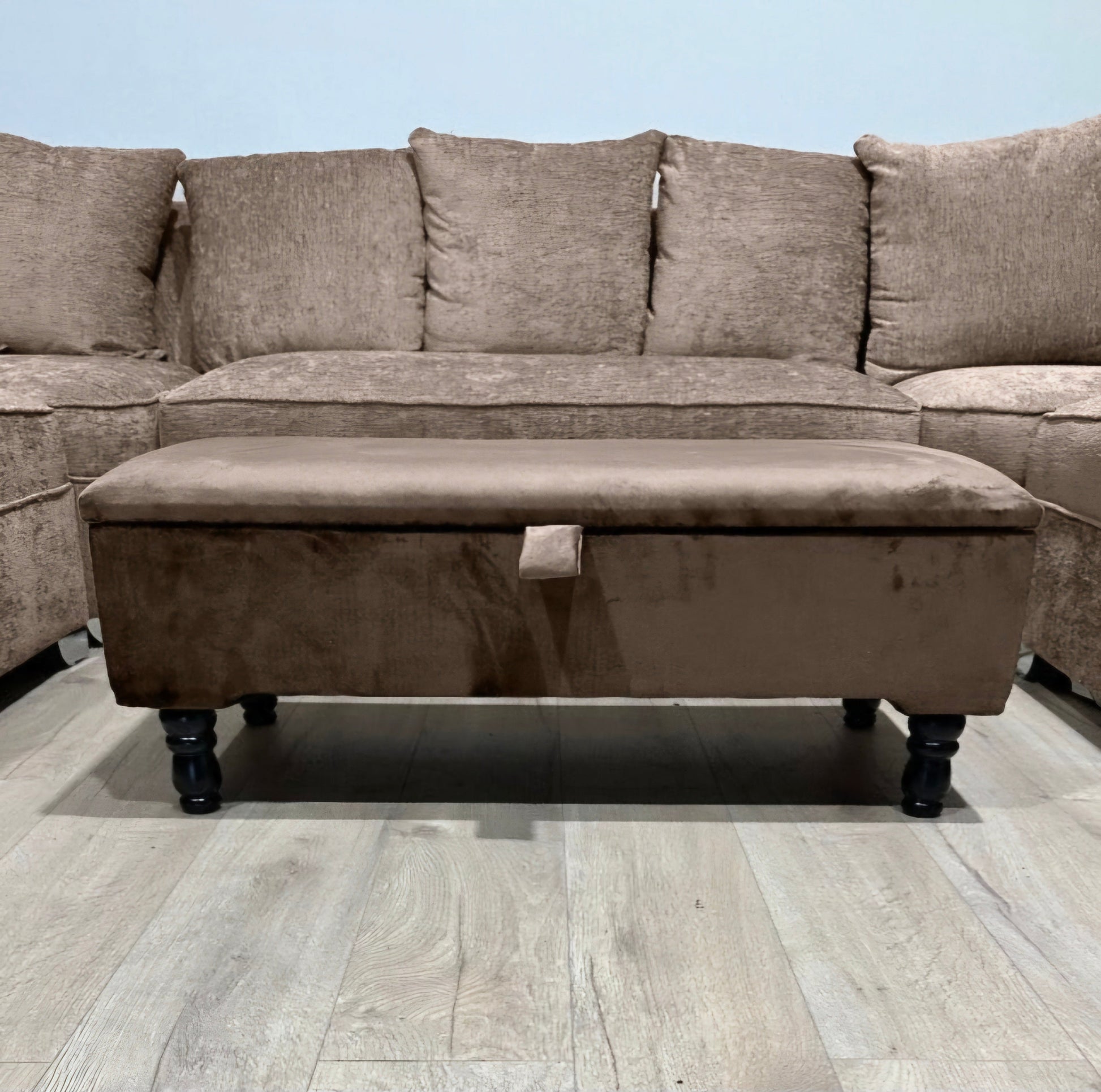 Plain lid | storage coffee table | Ottoman Storage Bench seat - ISTOOLS