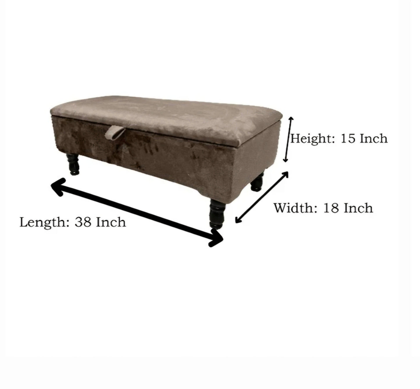 Plain lid | storage coffee table | Ottoman Storage Bench seat - ISTOOLS