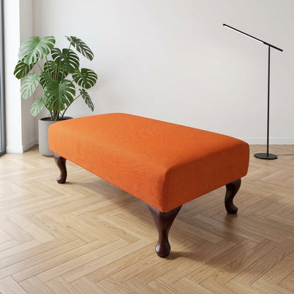 PREMIUM BESPOKE NON STORAGE OTTOMAN CUSTOM HANDCRAFTED FOOTSTOOL UPHOLSTERED LIVING ROOM SEATING PLAIN FABRIC COFFEE TABLE - ISTOOLS
