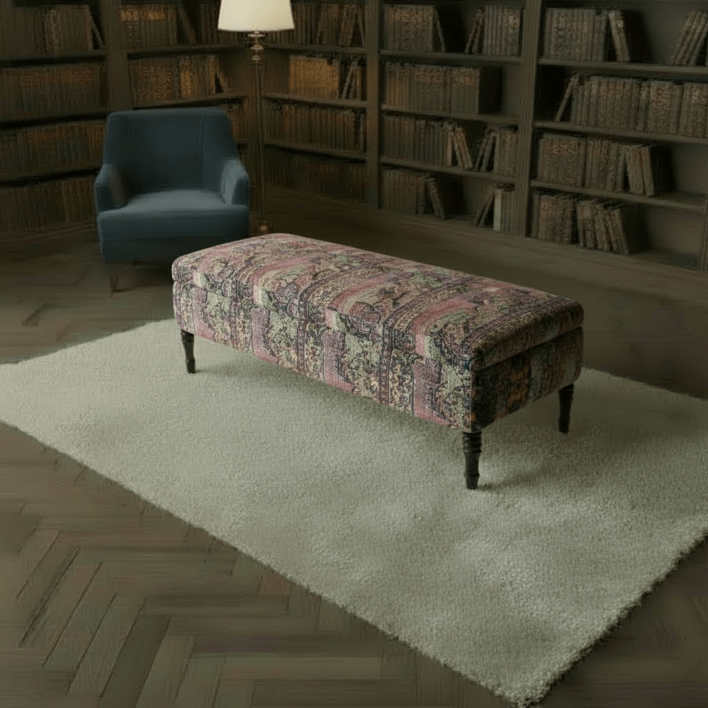 Premium Coffee Table Footstool Expressive Art Motif - ISTOOLS