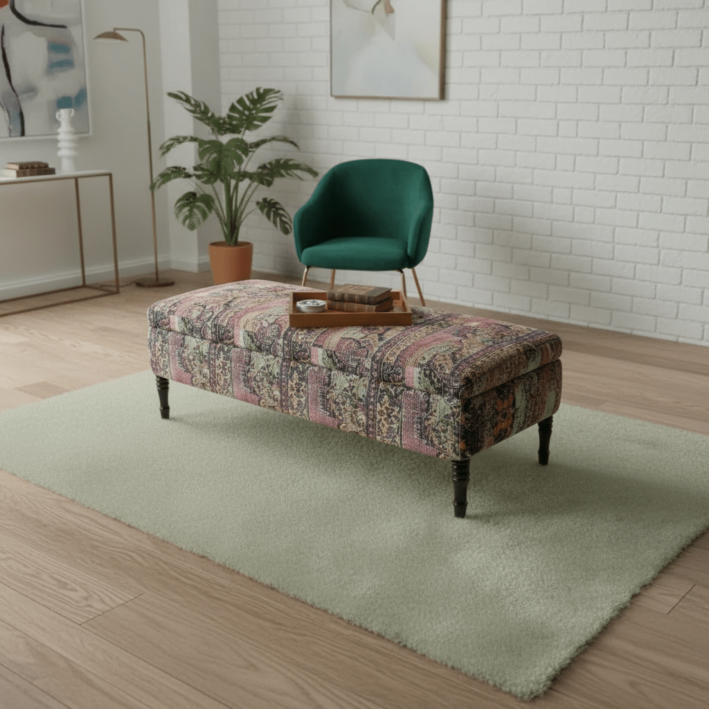 Premium Coffee Table Footstool Expressive Art Motif - ISTOOLS
