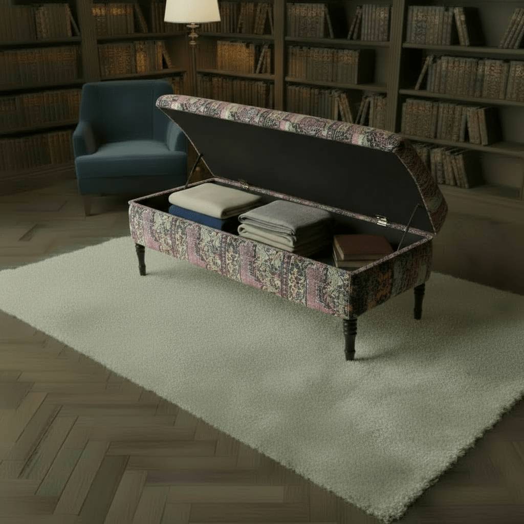 Premium Coffee Table Footstool Expressive Art Motif - ISTOOLS