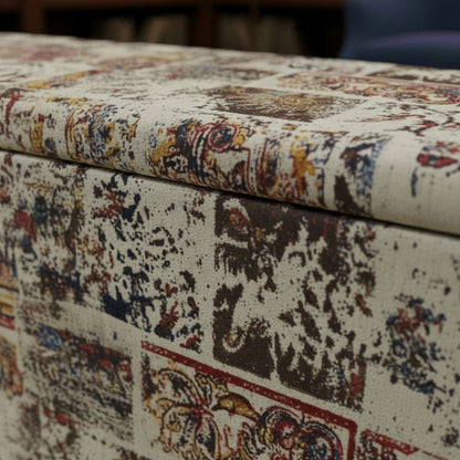 Premium Designer Pattern Hallway Ottoman Box Solid Build - ISTOOLS