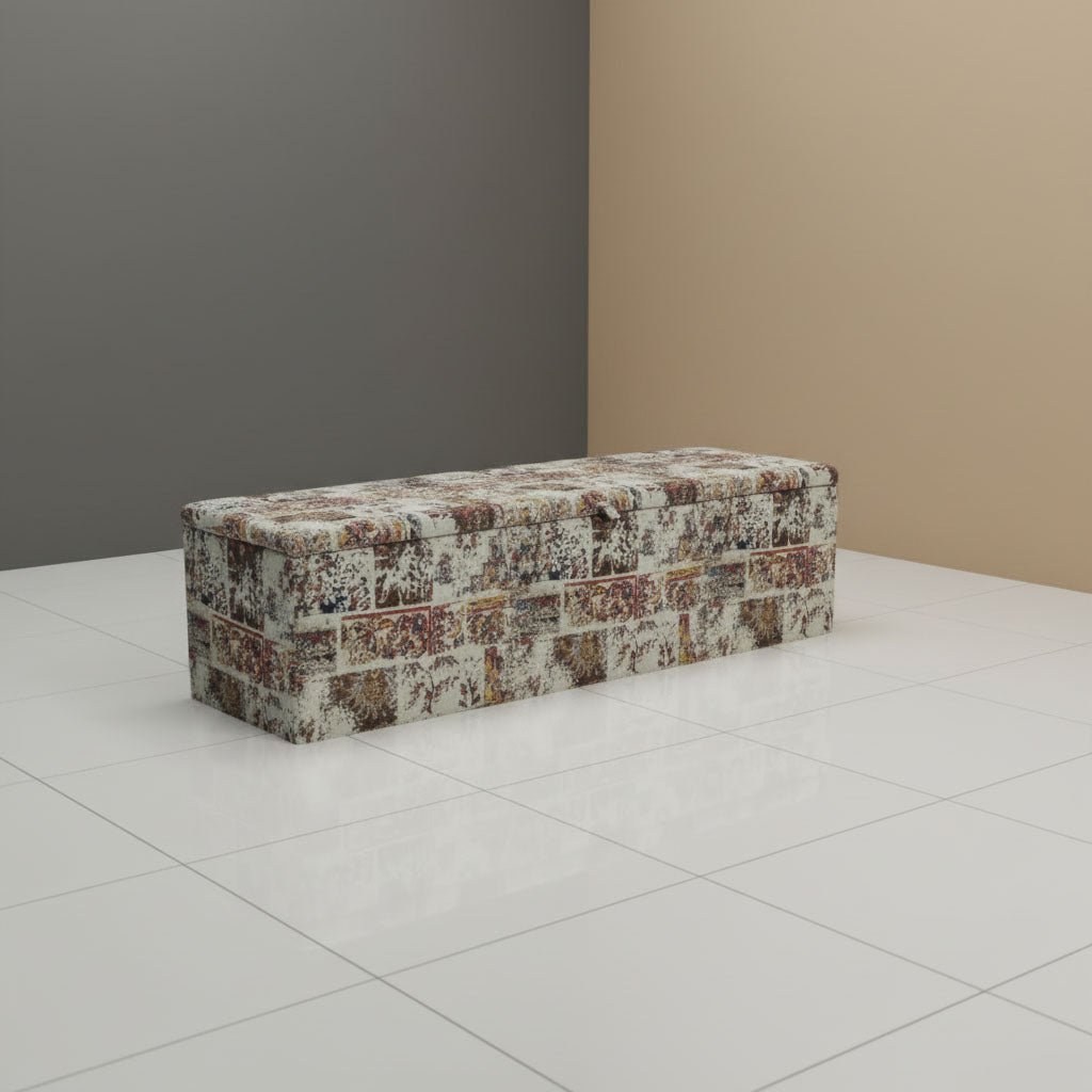 Premium Designer Pattern Hallway Ottoman Box Solid Build - ISTOOLS