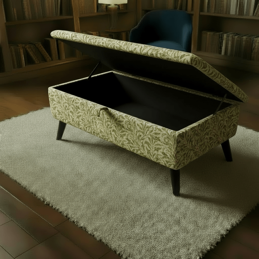 Premium Dressing Table Stool for Bedroom – Multi - Purpose Ottoman with Hidden Storage - ISTOOLS