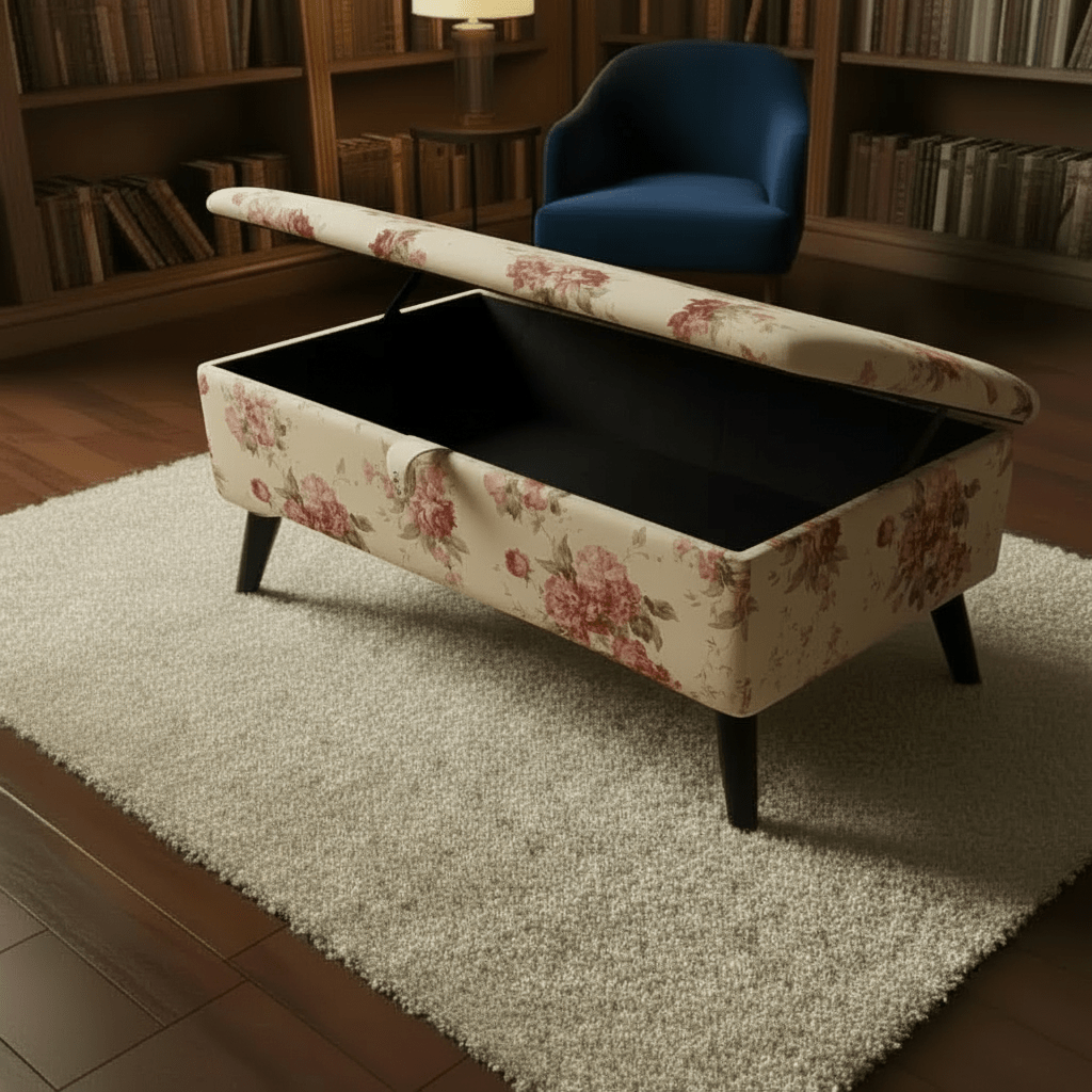 Premium Fabric Trunk | Handcrafted Storage Bench & Blanket Box - ISTOOLS