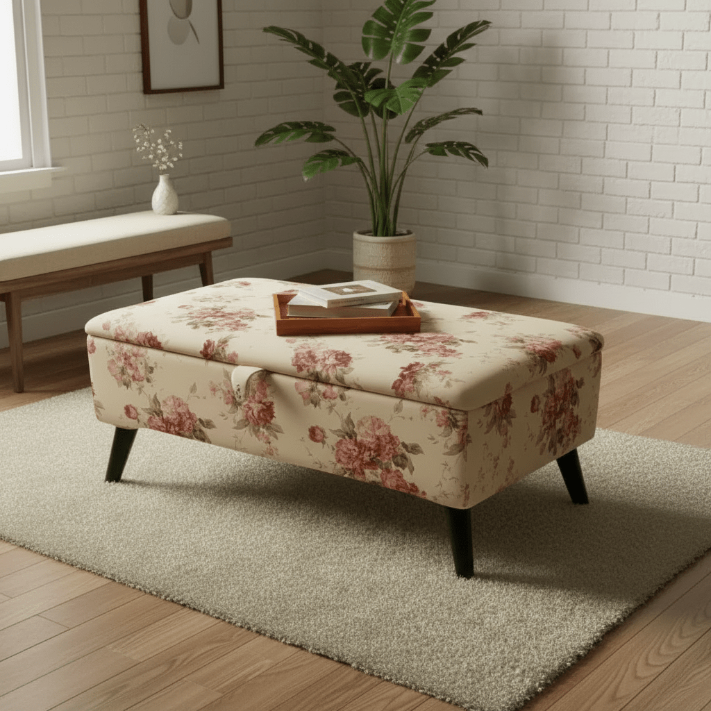 Premium Fabric Trunk | Handcrafted Storage Bench & Blanket Box - ISTOOLS