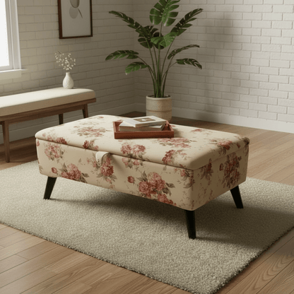 Premium Fabric Trunk | Handcrafted Storage Bench & Blanket Box - ISTOOLS