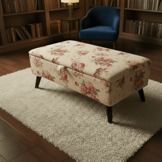 Premium Fabric Trunk | Handcrafted Storage Bench & Blanket Box - ISTOOLS