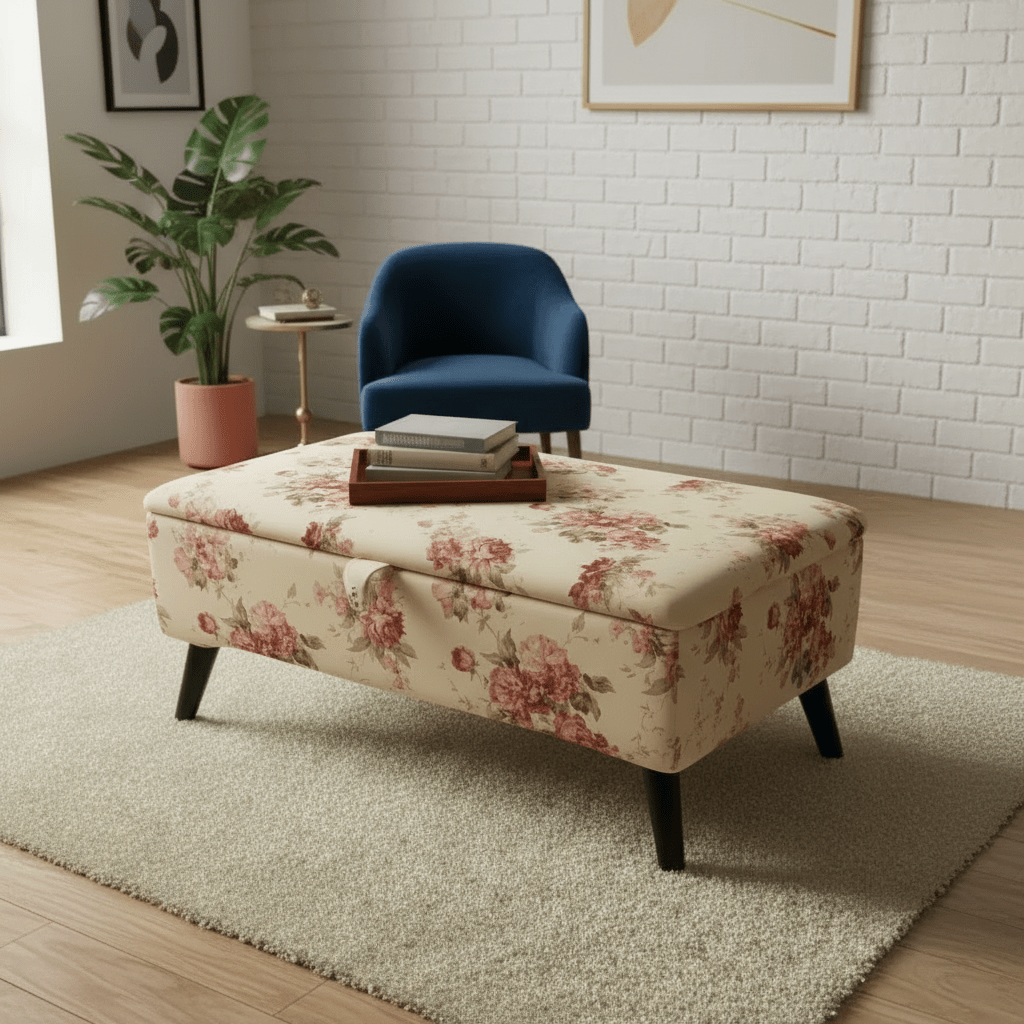 Premium Fabric Trunk | Handcrafted Storage Bench & Blanket Box - ISTOOLS
