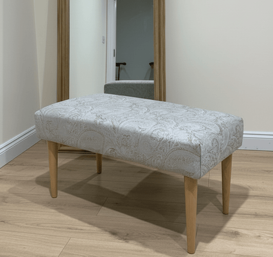 Luxury Storage Ottoman with Floral Design for Living Room - ISTOOLS