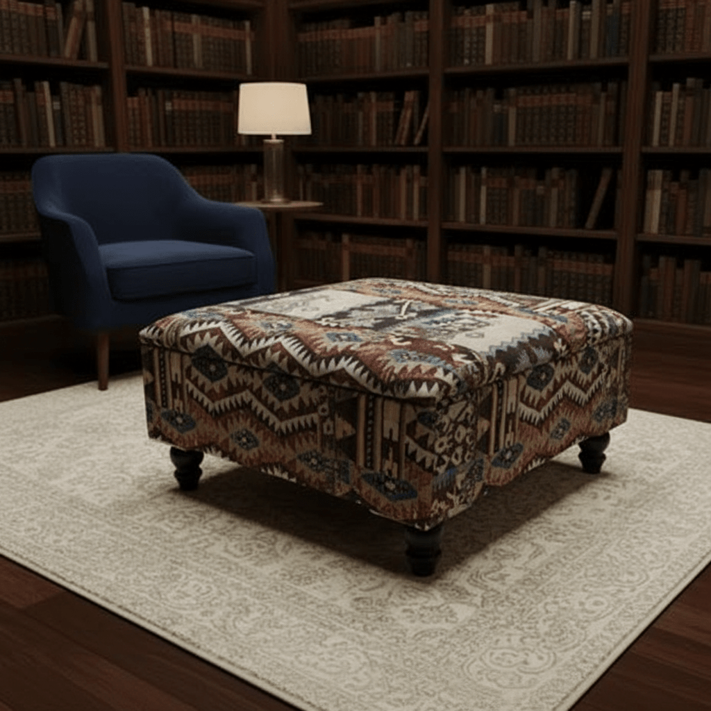 Premium Footstool Blanket Box Plain Texture Finish UK - ISTOOLS
