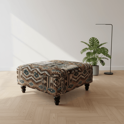 Premium Footstool Blanket Box Plain Texture Finish UK - ISTOOLS