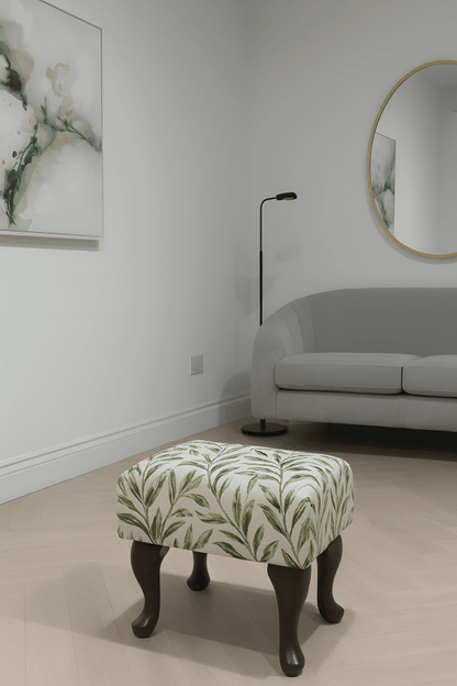 Premium Green Upholstered Footstool Bench – Coffee Table Ottoman & Pouffe Footrest UK - ISTOOLS