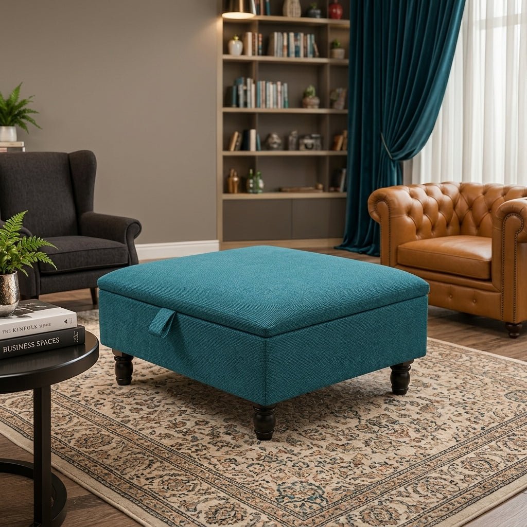 PREMIUM HANDCRAFTED SQUARE OTTOMAN COFFEE TABLE - ISTOOLS