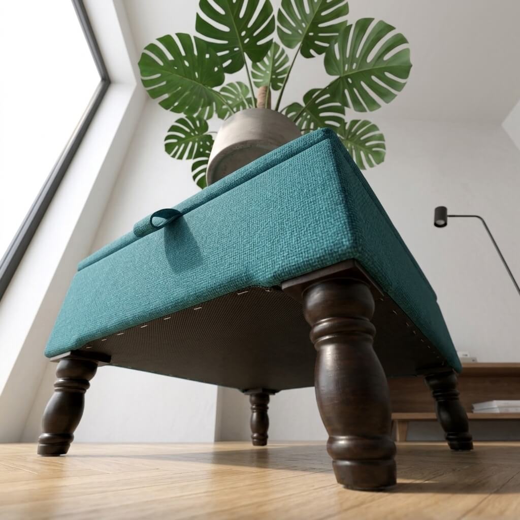 PREMIUM HANDCRAFTED SQUARE OTTOMAN COFFEE TABLE - ISTOOLS