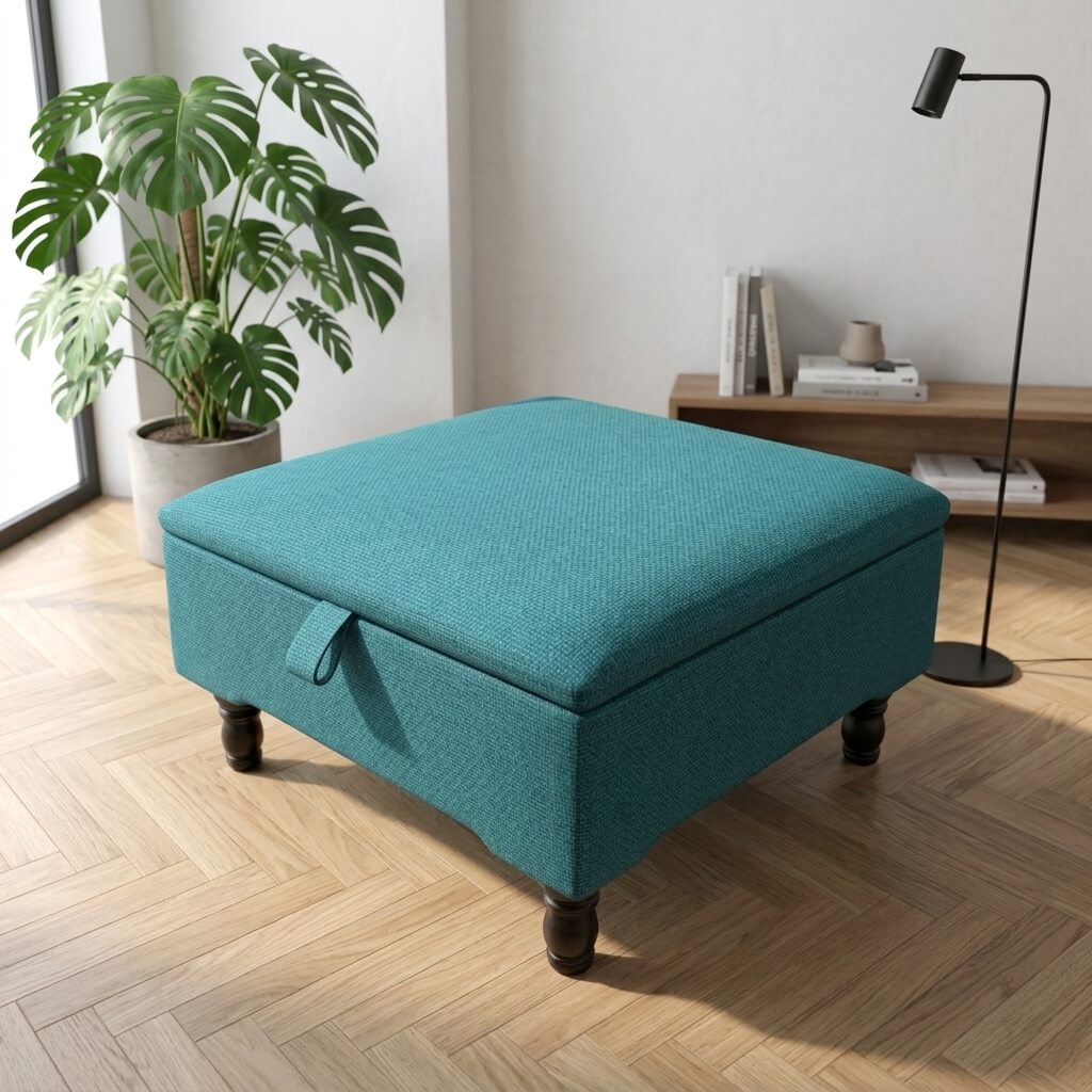 PREMIUM HANDCRAFTED SQUARE OTTOMAN COFFEE TABLE - ISTOOLS