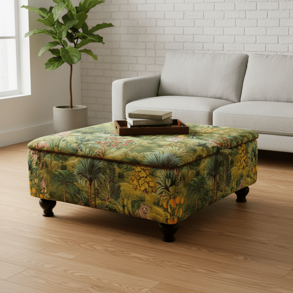 Premium Handcrafted UK Ottoman – Storage Coffee Table Centrepiece - ISTOOLS