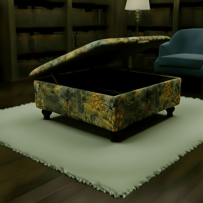 Premium Handcrafted UK Ottoman – Storage Coffee Table Centrepiece - ISTOOLS