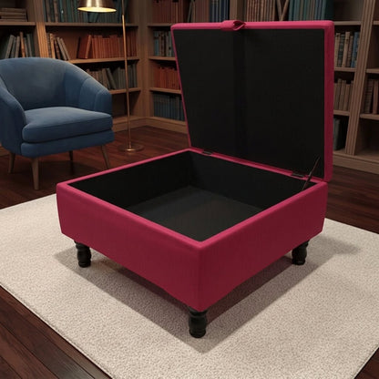 PREMIUM LIVING ROOM STORAGE OTTOMAN HANDCRAFTED UK - ISTOOLS