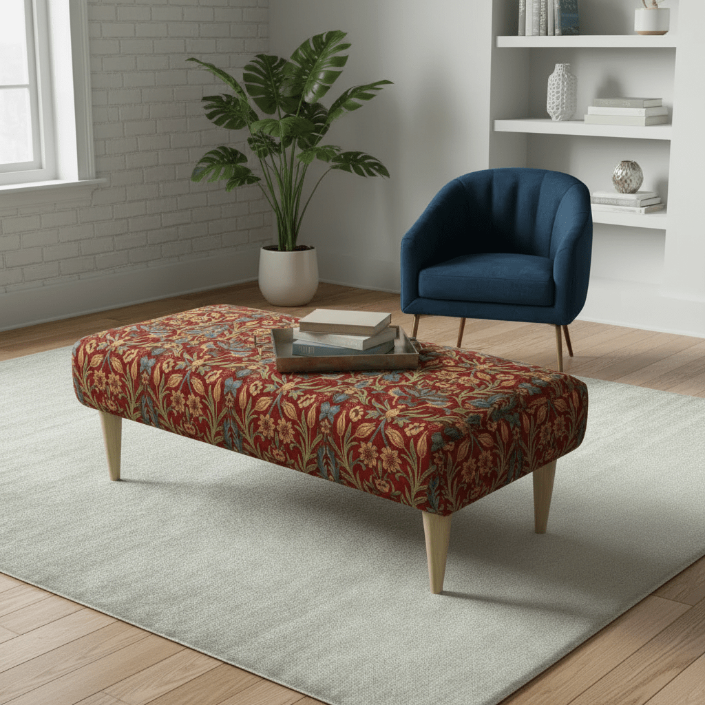 Premium Lounge Seating Ottoman – Handcrafted UK Designer Footstool & Upholstered Bench - ISTOOLS
