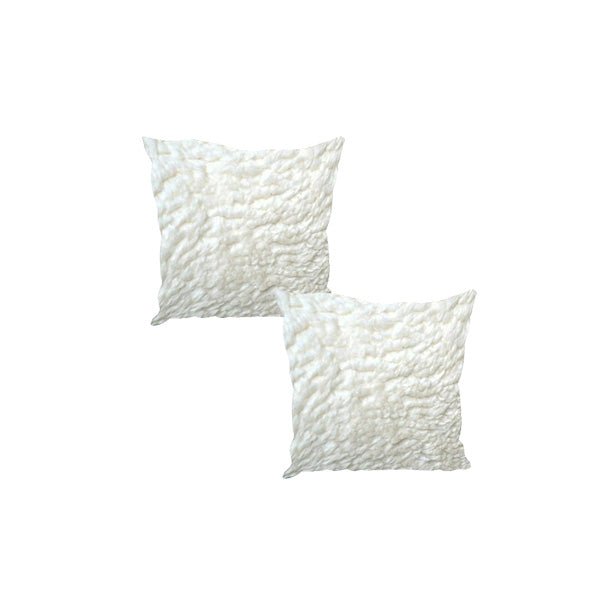 Premium Luxury Footstool with Cozy fur| off white Creamy Footstool Bench - ISTOOLS