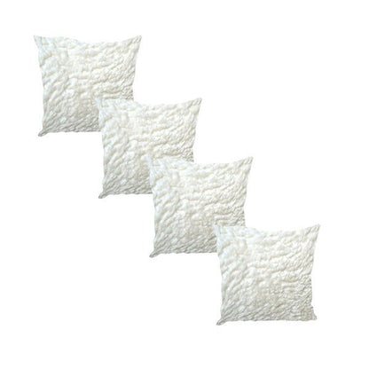 Premium Luxury Footstool with Cozy fur| off white Creamy Footstool Bench - ISTOOLS