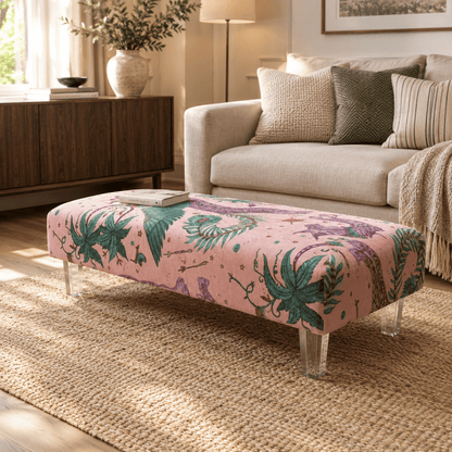 Premium Lynx Dragon Velvet Footstool Ottoman – Handmade in the UK - ISTOOLS