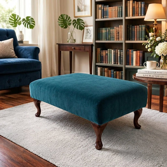 PREMIUM MADE TO MEASURE OTTOMAN CUSTOM BESPOKE FOOTSTOOL SEAT LUXURY UPHOLSTERED NON STORAGE COFFEE TABLE PLAIN FABRIC BENCH - ISTOOLS