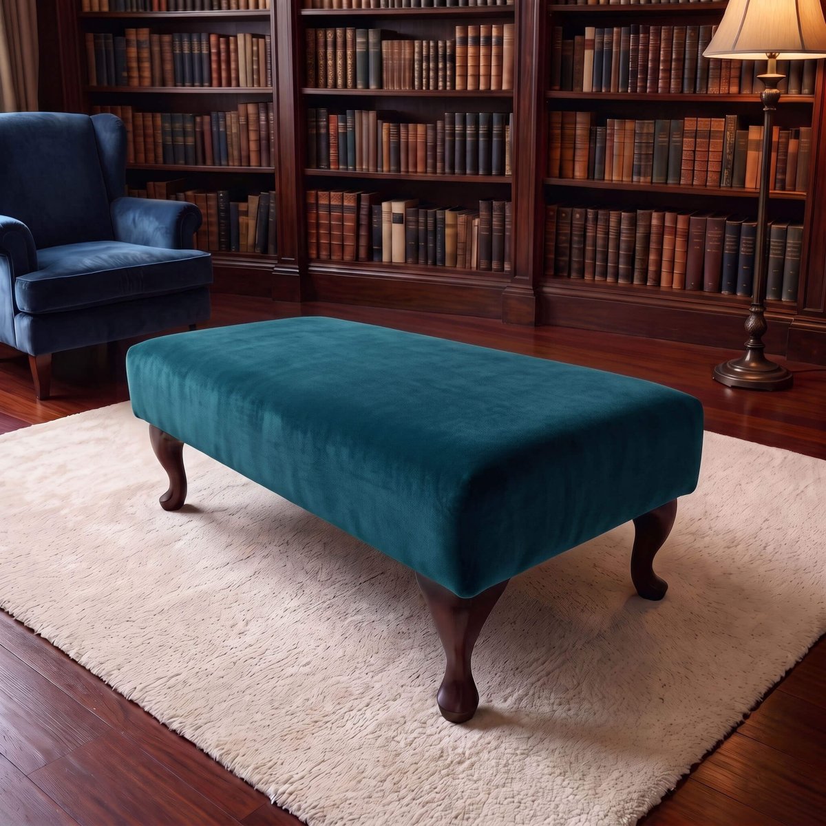 PREMIUM MADE TO MEASURE OTTOMAN CUSTOM BESPOKE FOOTSTOOL SEAT LUXURY UPHOLSTERED NON STORAGE COFFEE TABLE PLAIN FABRIC BENCH - ISTOOLS