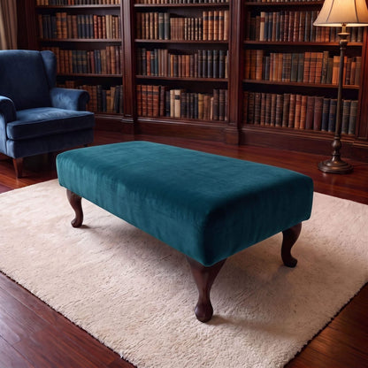PREMIUM MADE TO MEASURE OTTOMAN CUSTOM BESPOKE FOOTSTOOL SEAT LUXURY UPHOLSTERED NON STORAGE COFFEE TABLE PLAIN FABRIC BENCH - ISTOOLS